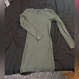 Long sleeve body con dress